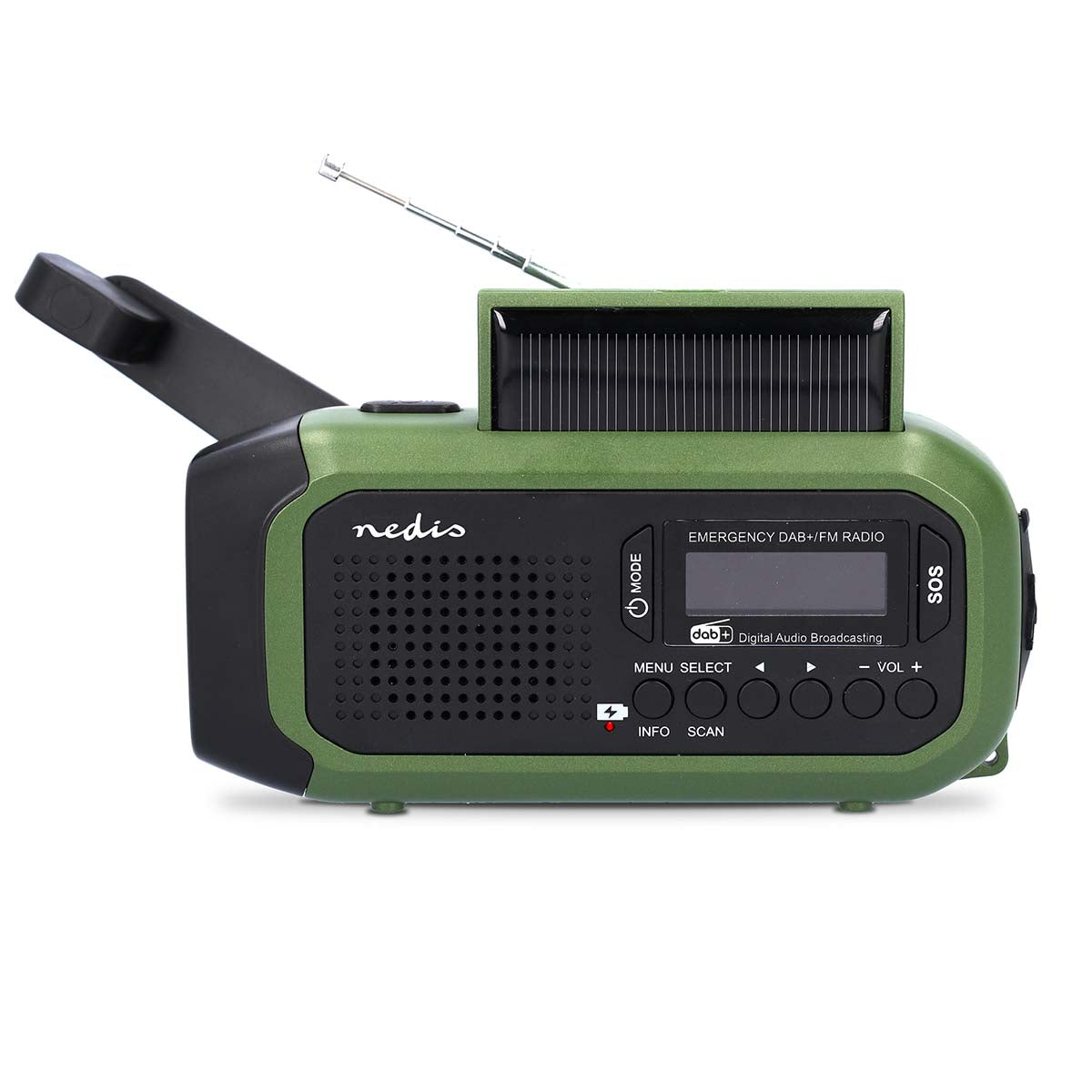 Noodradio Draagbaar Model DAB FM Batterij Gevoed Handslinger noodradio-draagbaar-model-dab-fm-batterij-gevoed-handslinger